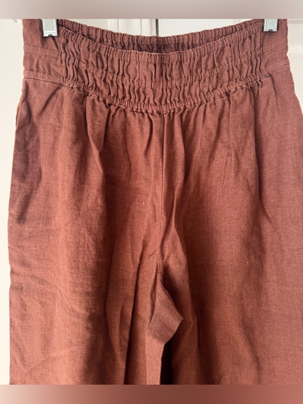 Anthropologie The Somerset Linen Blend Pull-On Wide-Leg Pants - Picture 6 of 10